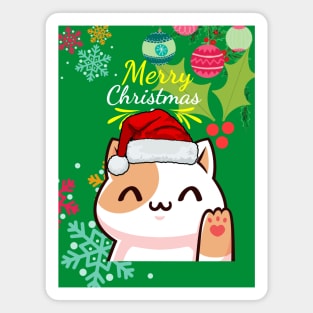 Meowie Christmas Magnet